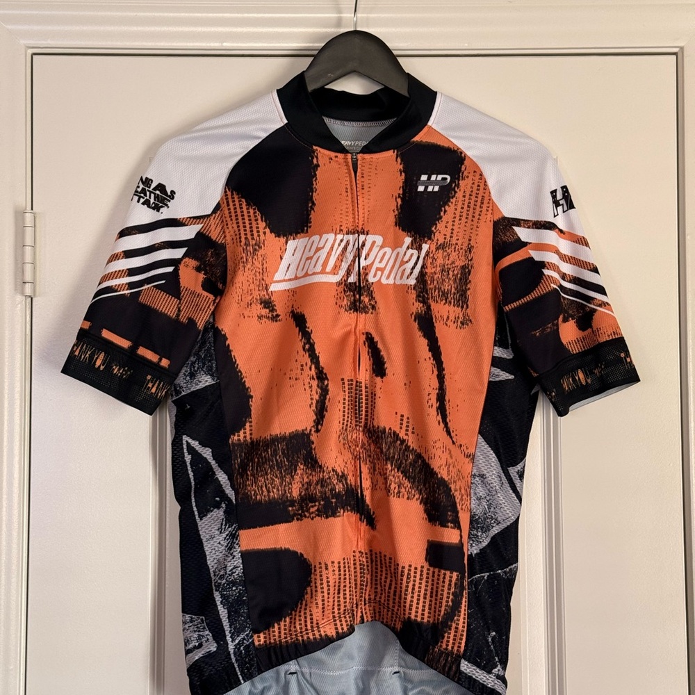Men's Orange Cycling Shirt